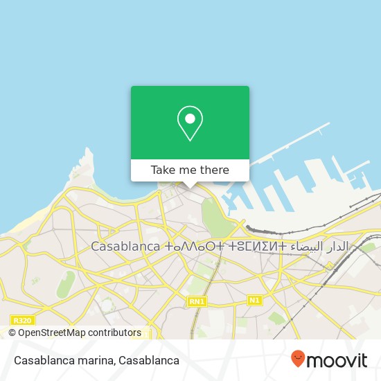 Casablanca marina map