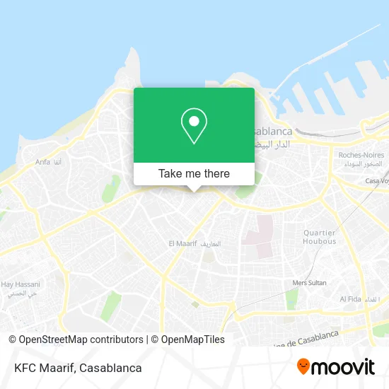 KFC Maarif map
