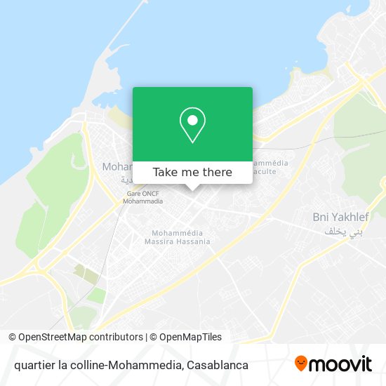 quartier la colline-Mohammedia map
