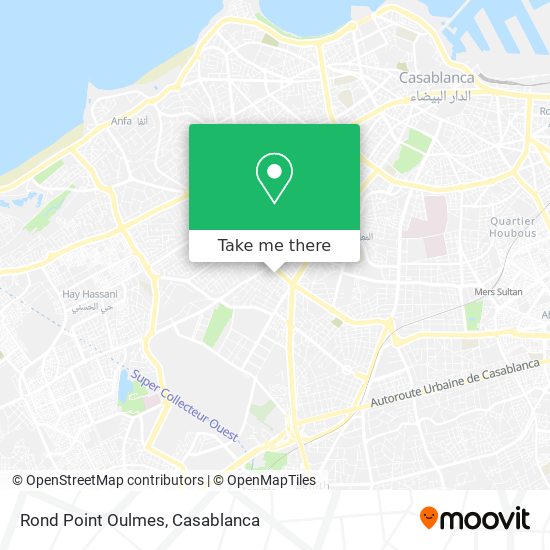 Rond Point Oulmes map