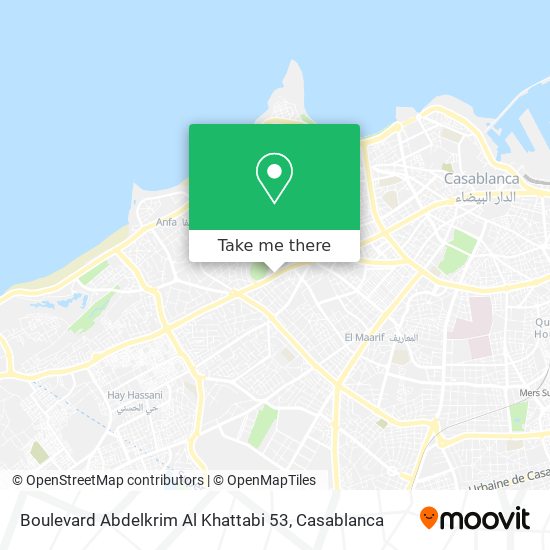 Boulevard Abdelkrim Al Khattabi 53 map