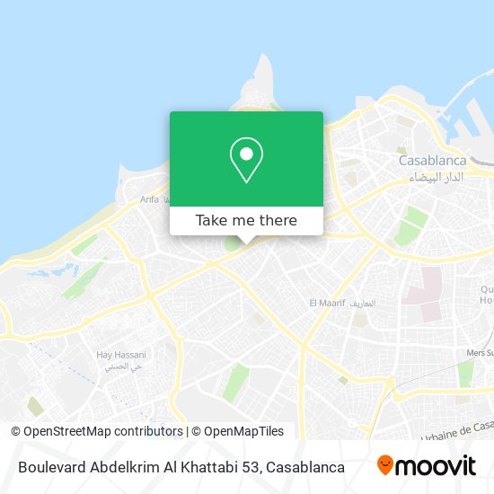 Boulevard Abdelkrim Al Khattabi 53 plan