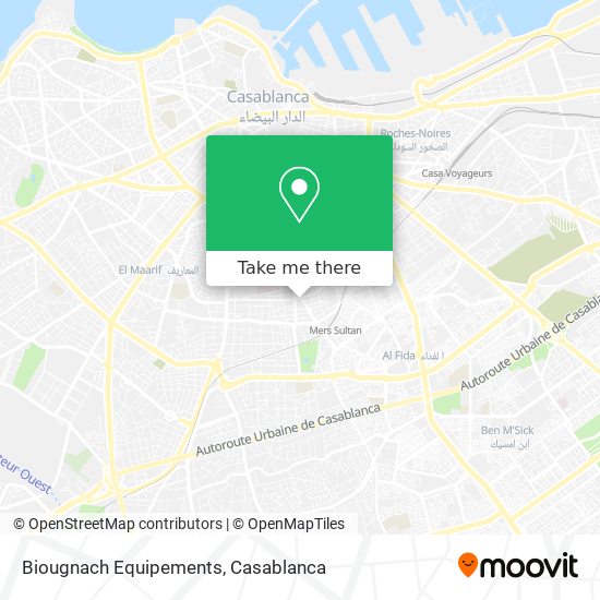 Biougnach Equipements map