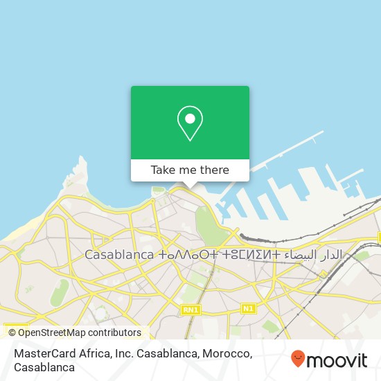 MasterCard Africa, Inc. Casablanca, Morocco map