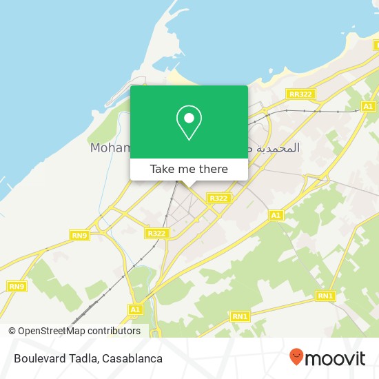 Boulevard Tadla map