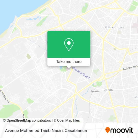 Avenue Mohamed Taieb Naciri plan