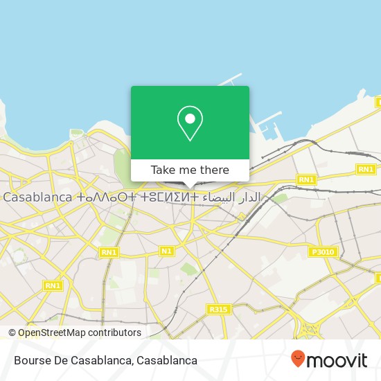 Bourse De Casablanca map