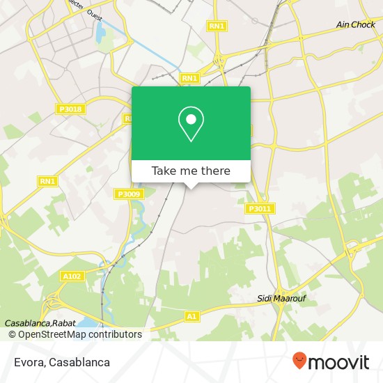 Evora map
