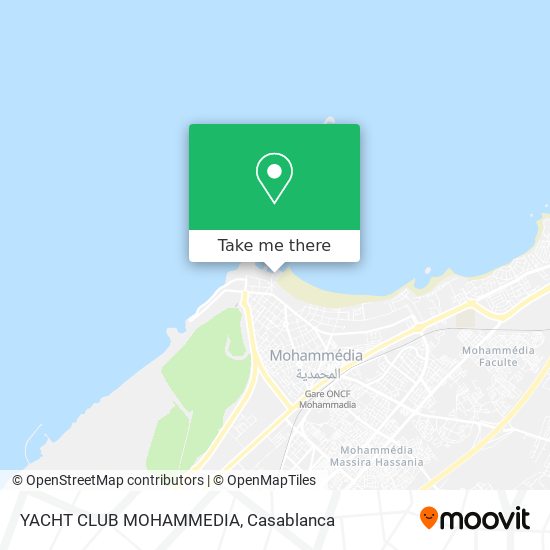 YACHT CLUB MOHAMMEDIA map