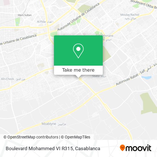 Boulevard Mohammed VI R315 map