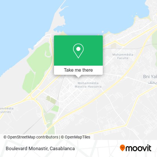 Boulevard Monastir map