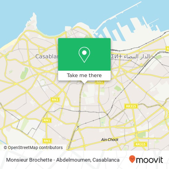 Monsieur Brochette - Abdelmoumen map
