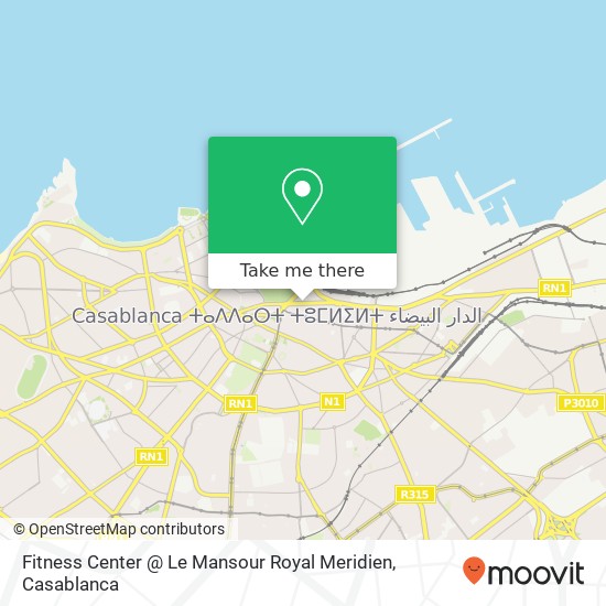 Fitness Center @ Le Mansour Royal Meridien map