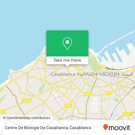 Centre De Biologie De Casablanca map