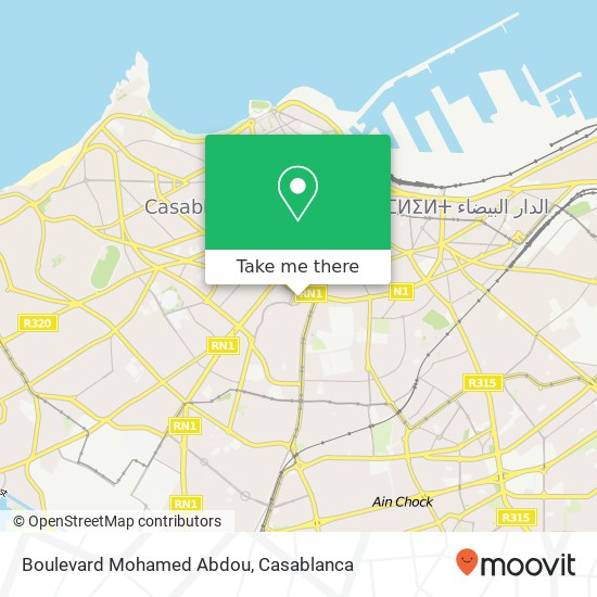 Boulevard Mohamed Abdou map