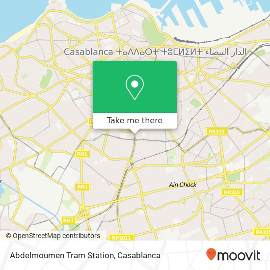 Abdelmoumen Tram Station plan