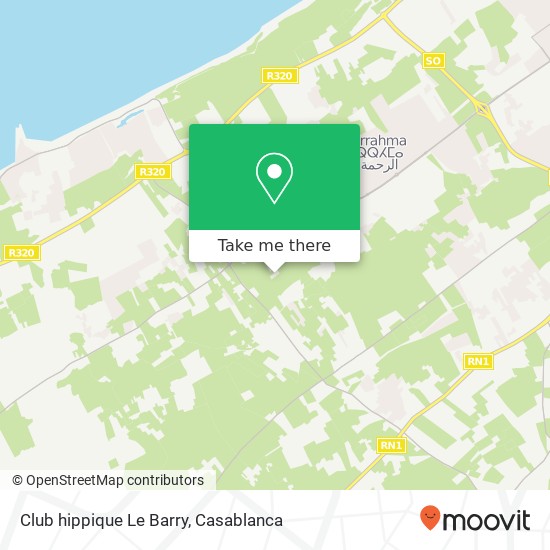 Club hippique Le Barry map
