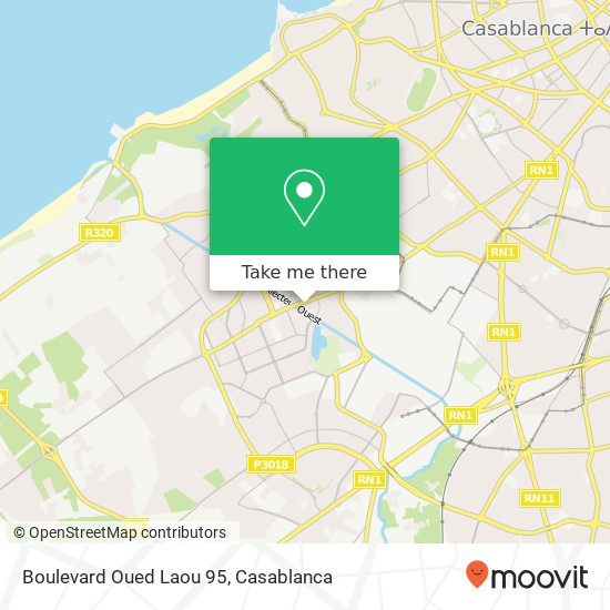Boulevard Oued Laou 95 map