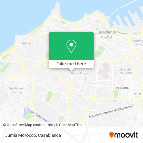 Jumia Morocco map
