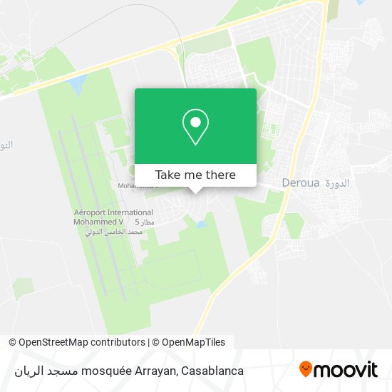 مسجد الريان mosquée Arrayan map