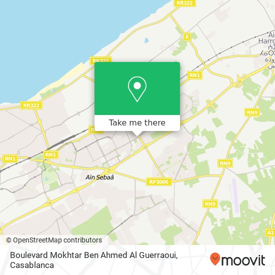 Boulevard Mokhtar Ben Ahmed Al Guerraoui map