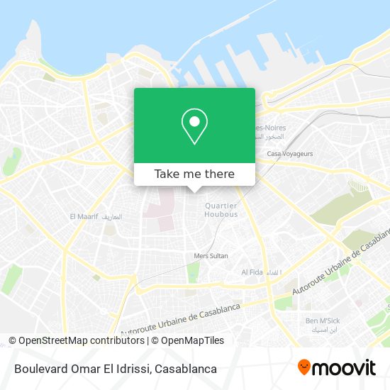 Boulevard Omar El Idrissi map