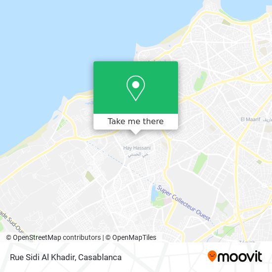 Rue Sidi Al Khadir map