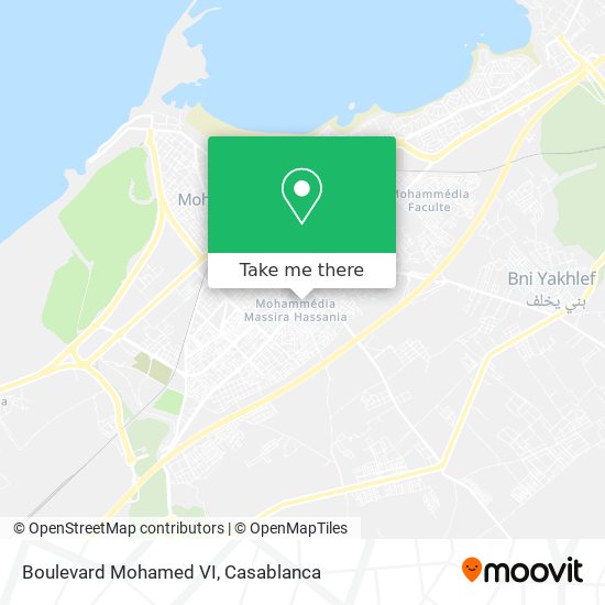 Boulevard Mohamed VI map
