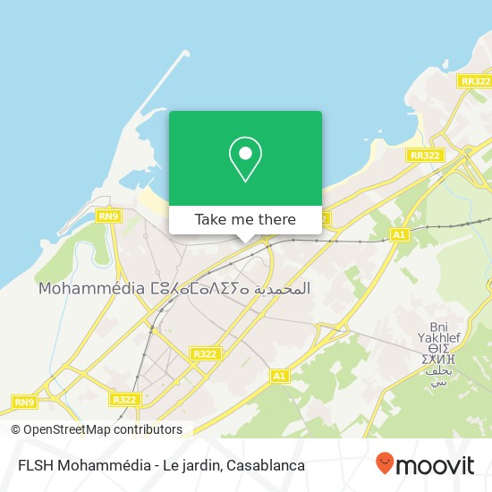FLSH Mohammédia - Le jardin map