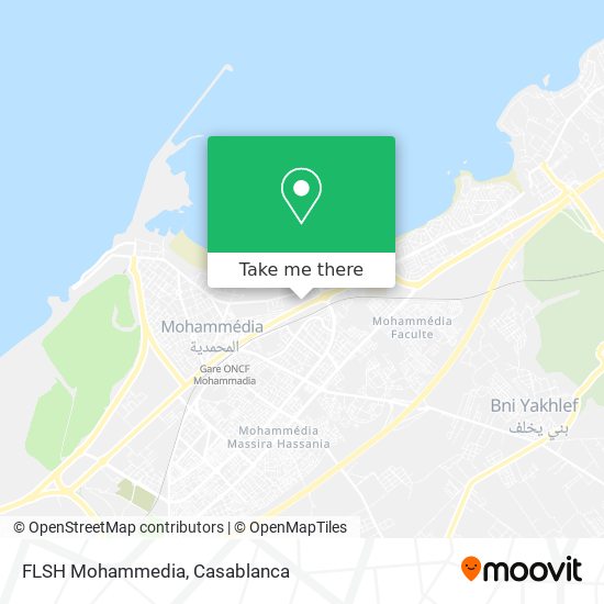 FLSH Mohammedia map