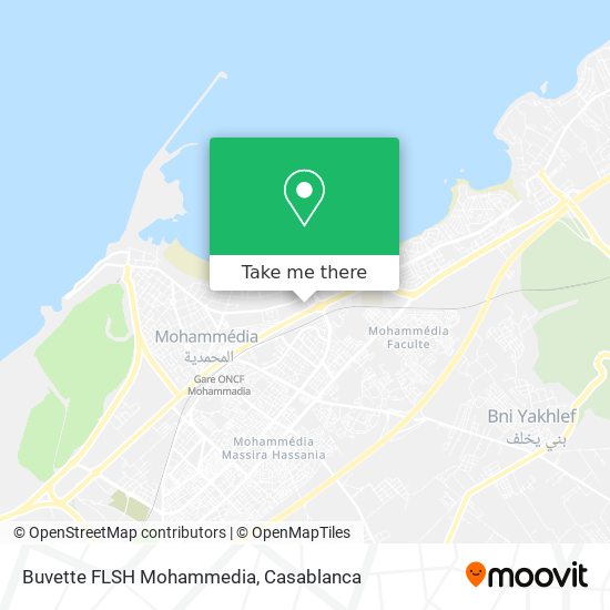 Buvette FLSH Mohammedia map