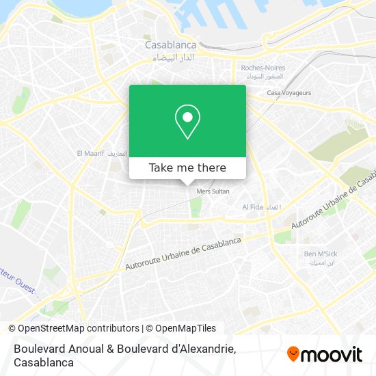 Boulevard Anoual & Boulevard d'Alexandrie map