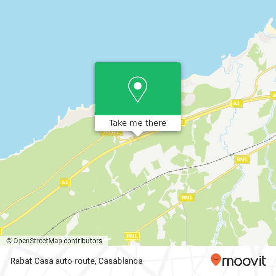 Rabat Casa auto-route plan