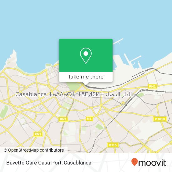 Buvette Gare Casa Port map