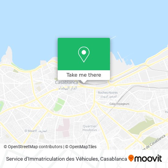 Service d'Immatriculation des Véhicules map