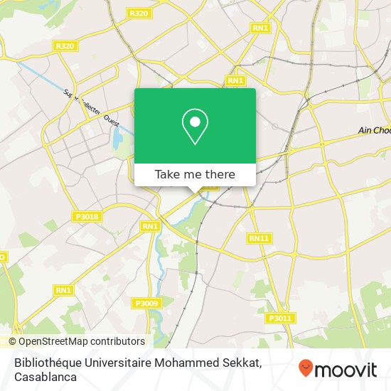 Bibliothéque Universitaire Mohammed Sekkat plan
