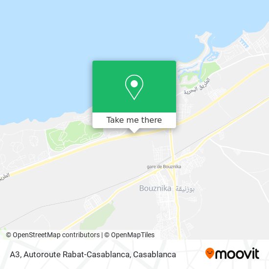 A3, Autoroute Rabat-Casablanca plan