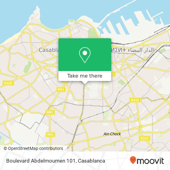 Boulevard Abdelmoumen 101 map