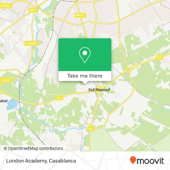 London Academy map