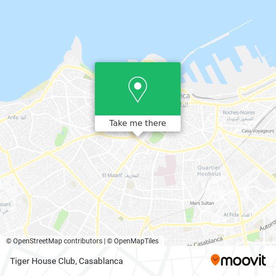 Tiger House Club map