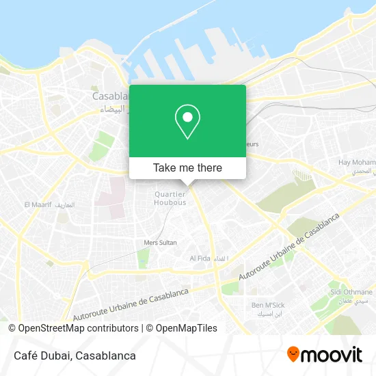 Café Dubai map