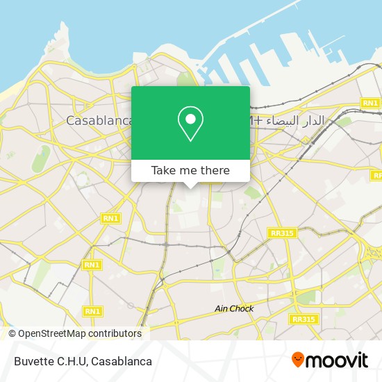 Buvette C.H.U map