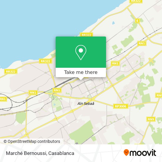 Marché Bernoussi map