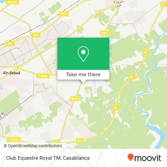 Club Equestre Royal TM map