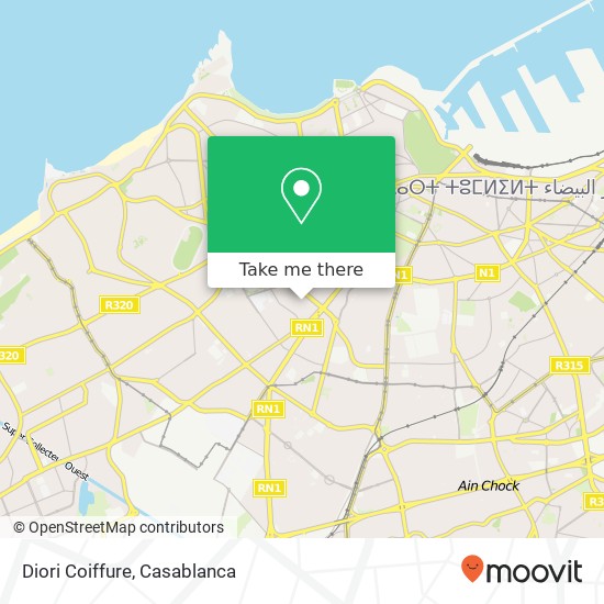 Diori Coiffure map