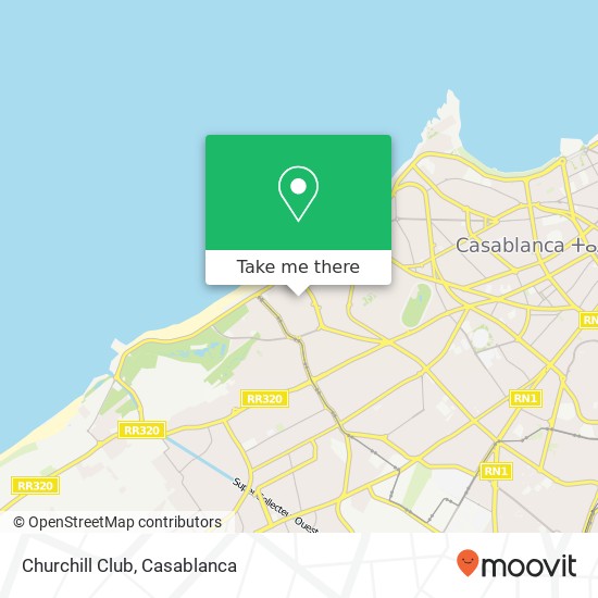 Churchill Club map