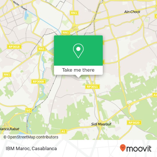 IBM Maroc map