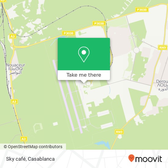 Sky café map