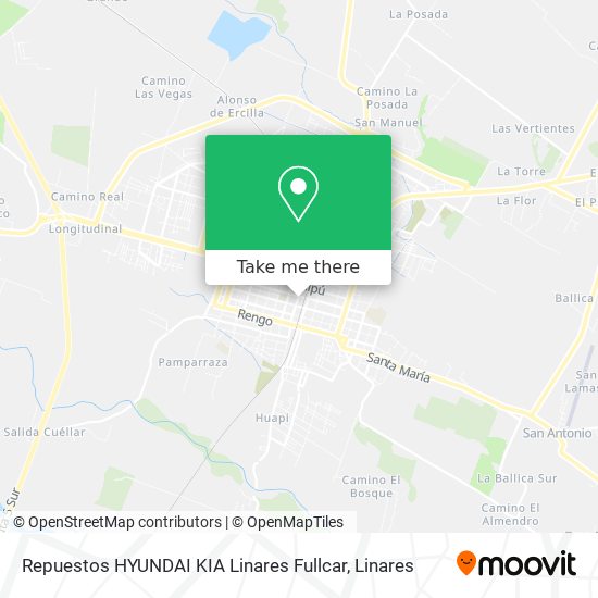 Mapa de Repuestos HYUNDAI KIA Linares Fullcar