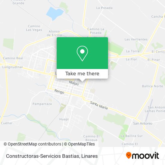 Constructoras-Servicios Bastias map